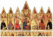 Simone Martini Madonna with the Holy Ones, oil painting artist